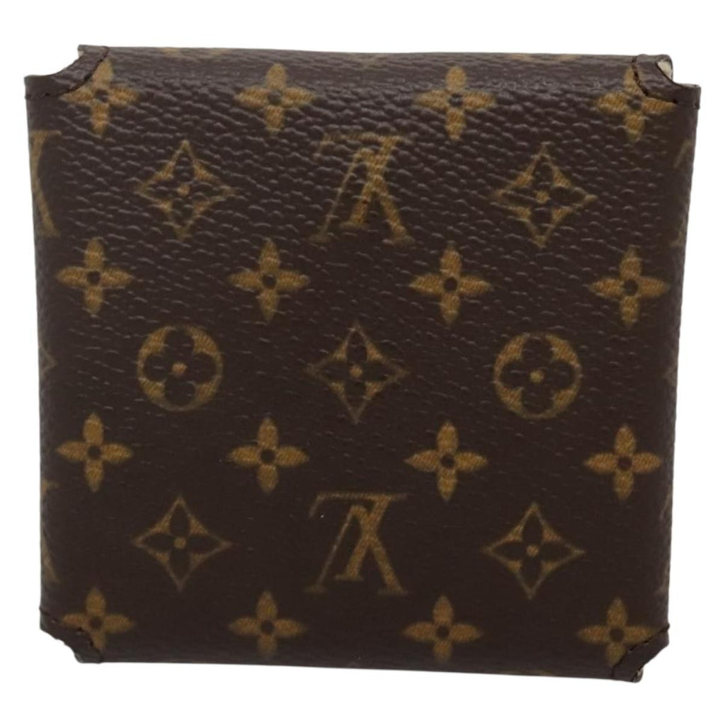 Louis Vuitton Case Jewelry Box Canvas Brown Canvas Wallets Accessory (Pre-Owned)