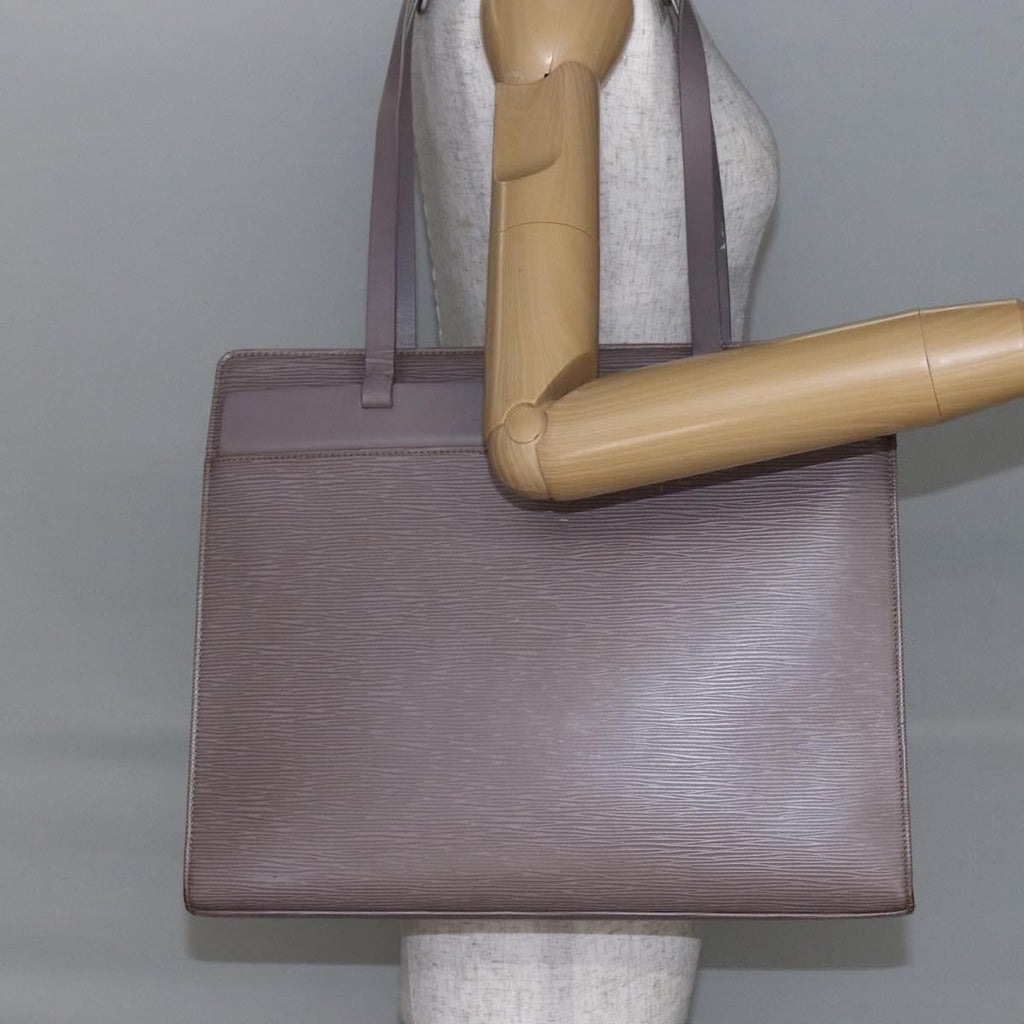 Louis Vuitton Croisette Handbag Epi Leather Purple Leather Tote Bag Bag (Pre-Owned)