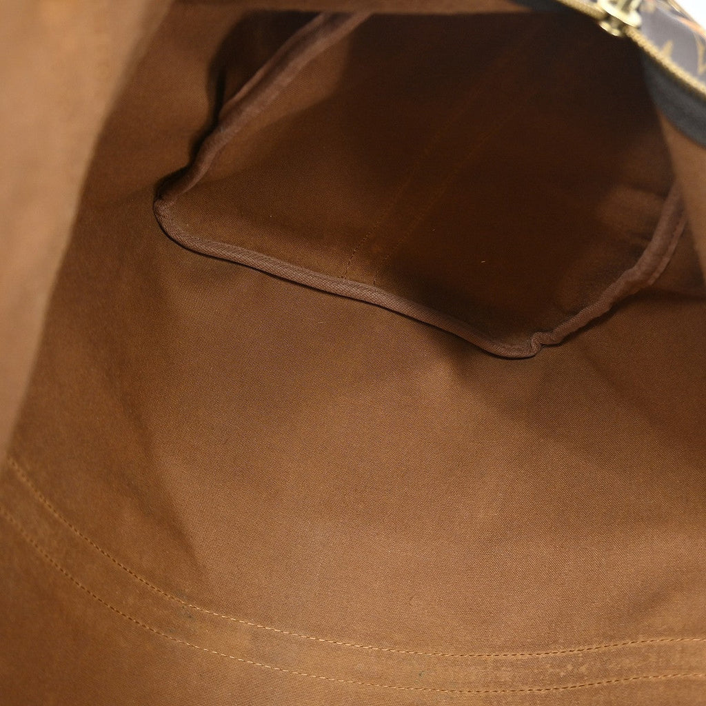 Louis Vuitton Keepall Bandouliere Bag Monogram Canvas Brown Canvas Travel Bag Bag (Pre-Owned)