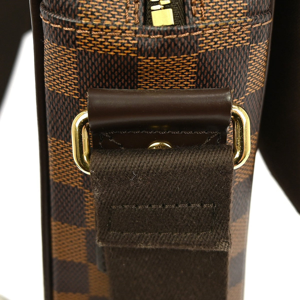 Louis Vuitton Shelton Messenger Bag Damier Brown Canvas Shoulder Bag Bag (Pre-Owned)