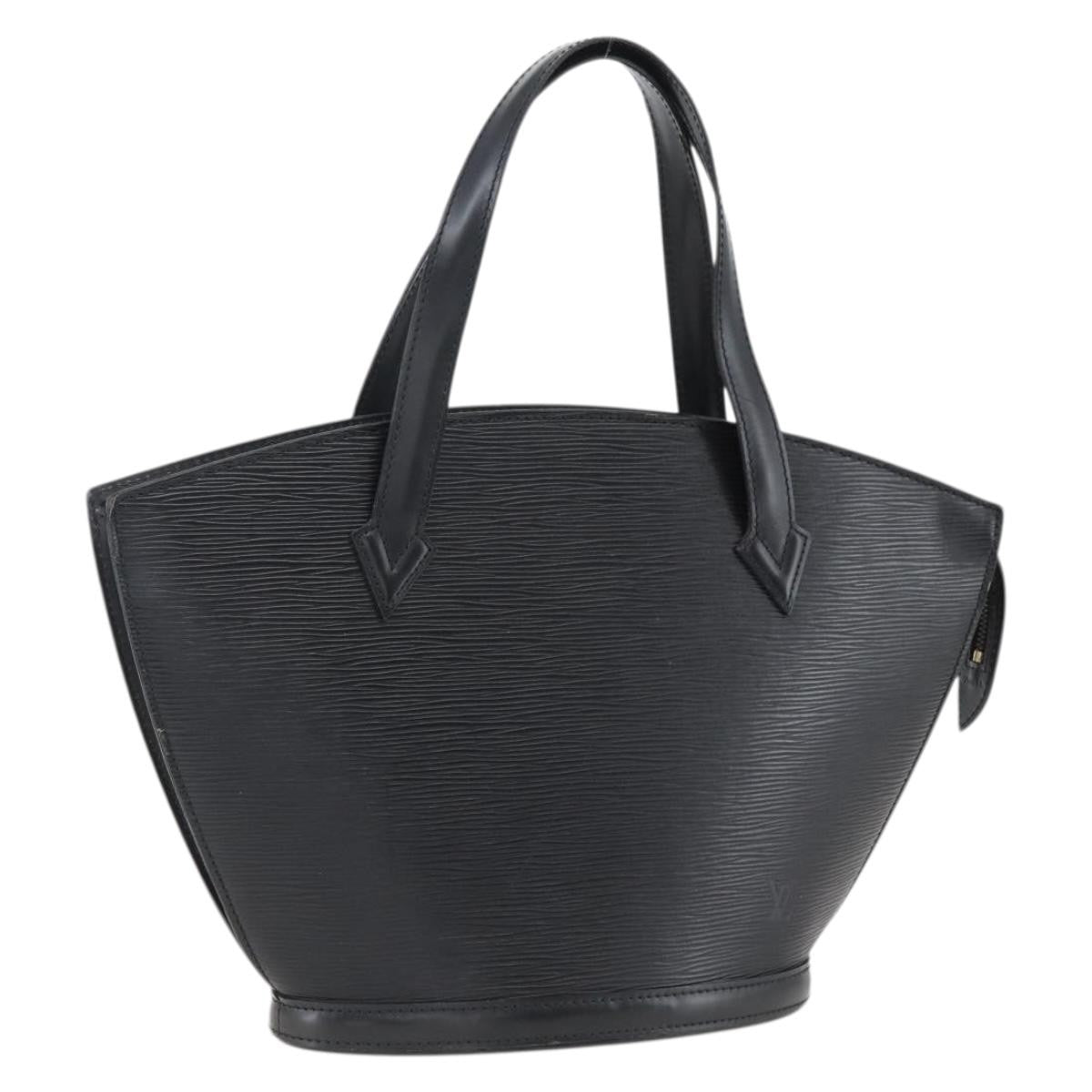 Louis Vuitton Saint Jacques Handbag Epi Leather Black Leather Handbag (Pre-Owned)