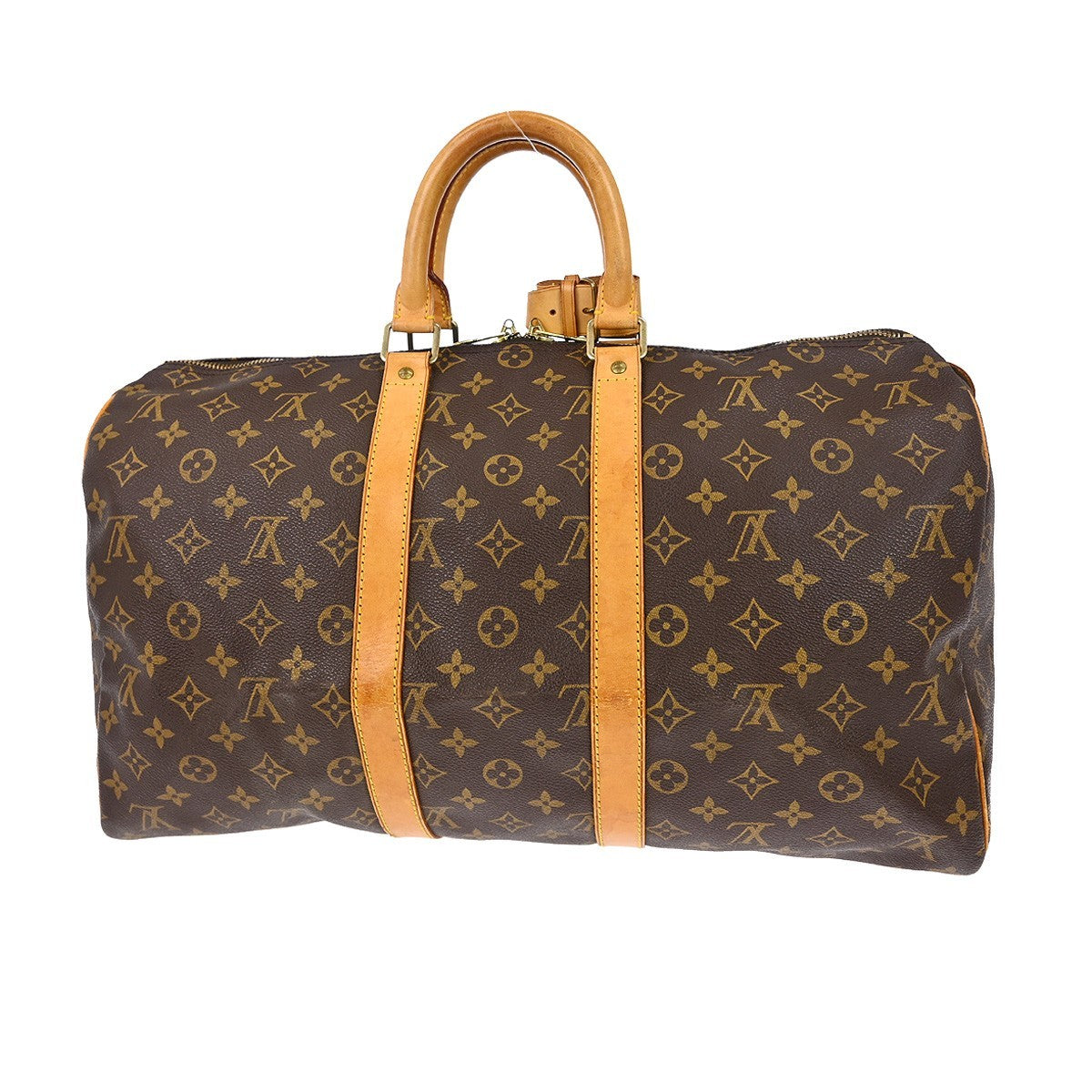 Louis Vuitton Keepall Bag Monogram Canvas Brown Canvas Travel Bag Bag (Pre-Owned)