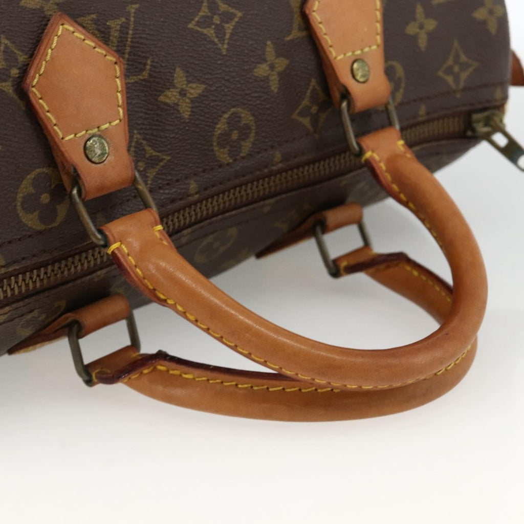 Louis Vuitton Speedy Handbag Monogram Canvas Brown Canvas Handbag (Pre-Owned)