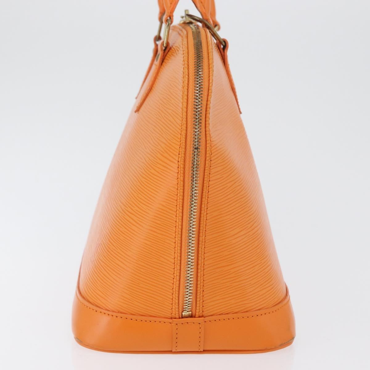 Louis Vuitton Alma Handbag Epi Leather Orange Leather Handbag (Pre-Owned)