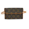 Louis Vuitton Florentine Pochette Monogram Canvas Brown Canvas Crossbody Bag Bag (Pre-Owned)