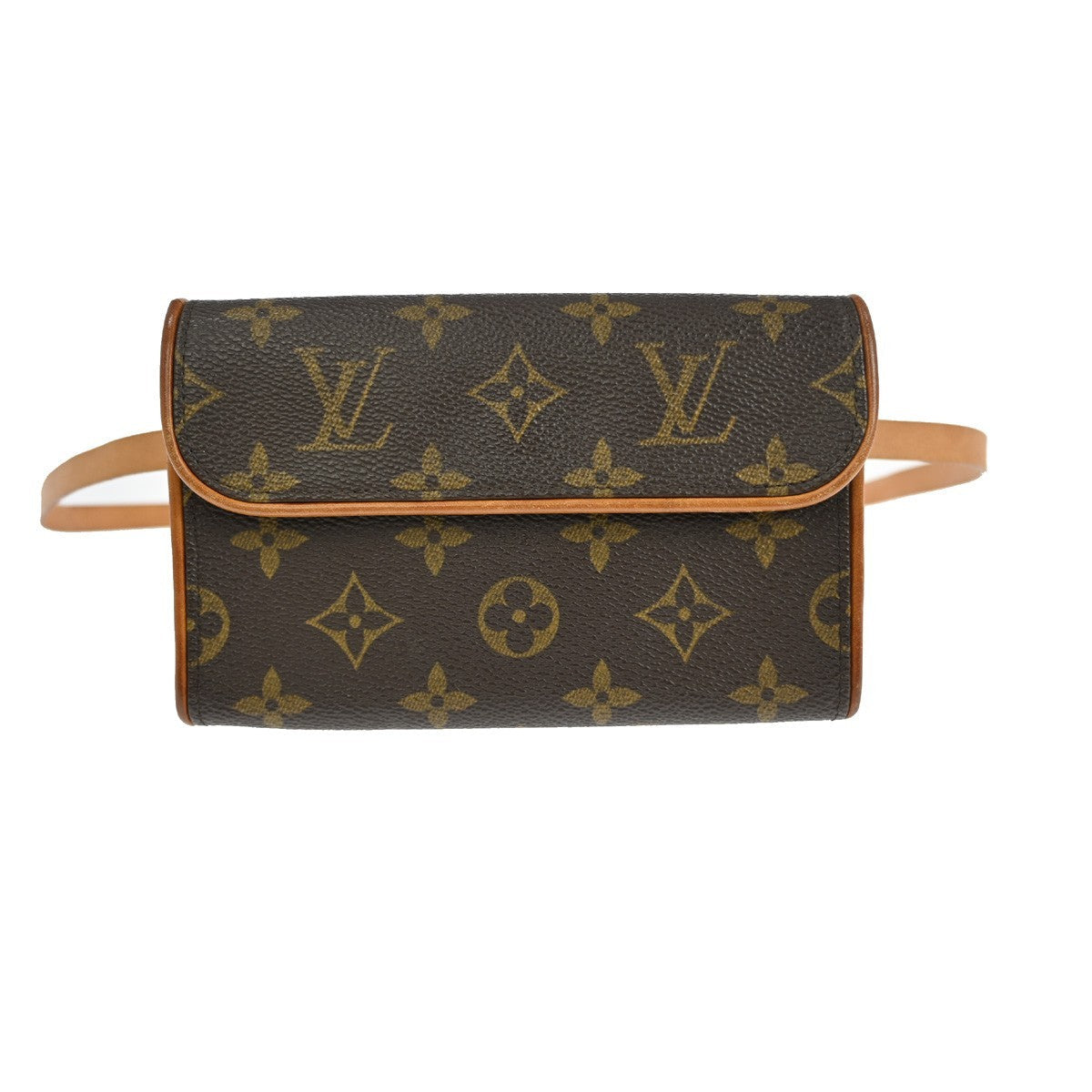Louis Vuitton Florentine Pochette Monogram Canvas Brown Canvas Crossbody Bag Bag (Pre-Owned)