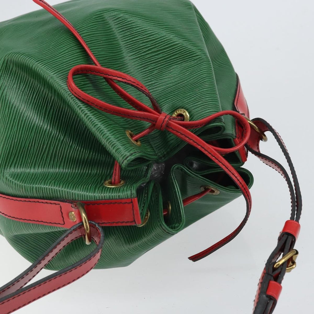 Louis Vuitton Bicolor Petit Noe Handbag Epi Leather Green Leather Shoulder Bag Bag (Pre-Owned)