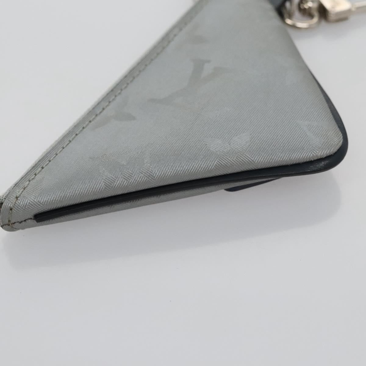 Louis Vuitton Porte Cles Satellite Canvas Silver Canvas Charms And Keychains Accessory (Pre-Owned)