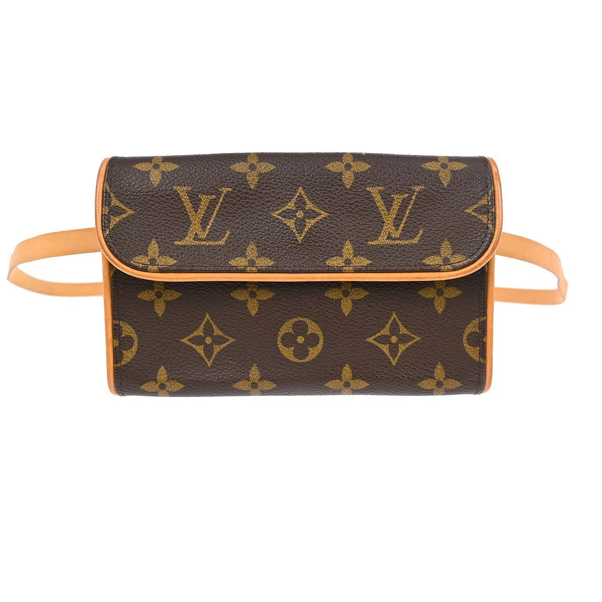 Louis Vuitton Florentine Waist Bag Monogram Canvas Brown Canvas Clutche & Pouche Bag (Pre-Owned)