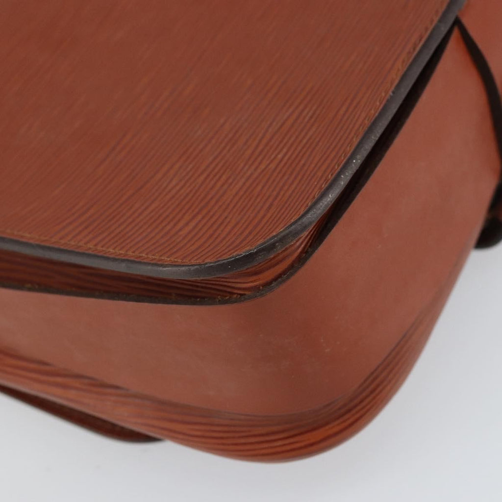 Louis Vuitton Cartouchiere Handbag Epi Leather Brown Leather Shoulder Bag Bag (Pre-Owned)