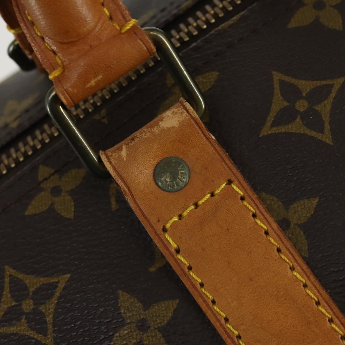 Louis Vuitton Keepall Bag Monogram Canvas Brown Canvas Travel Bag Bag (Pre-Owned)