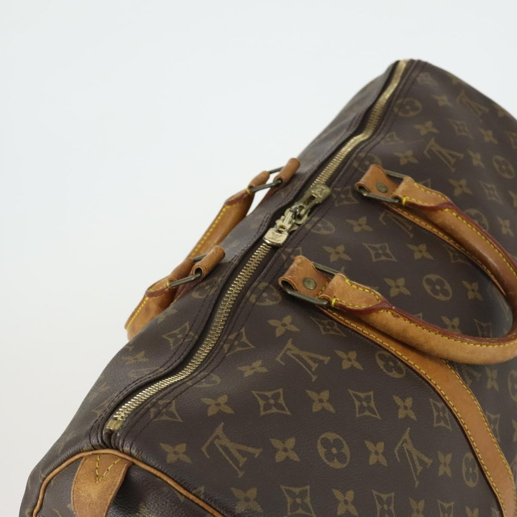 Louis Vuitton Keepall Bag Monogram Canvas Brown Canvas Travel Bag Bag (Pre-Owned)