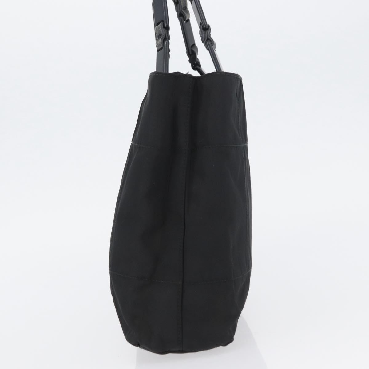 Prada Vintage Tote Nylon Black Nylon Tote Bag Bag (Pre-Owned)