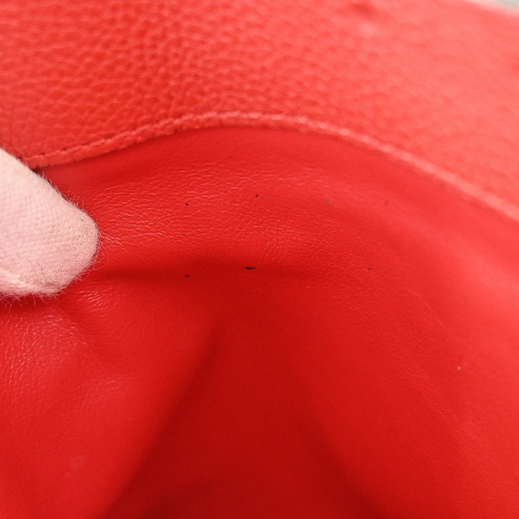 Louis Vuitton City Steamer Handbag Leather Red Leather Tote Bag Bag (Pre-Owned)