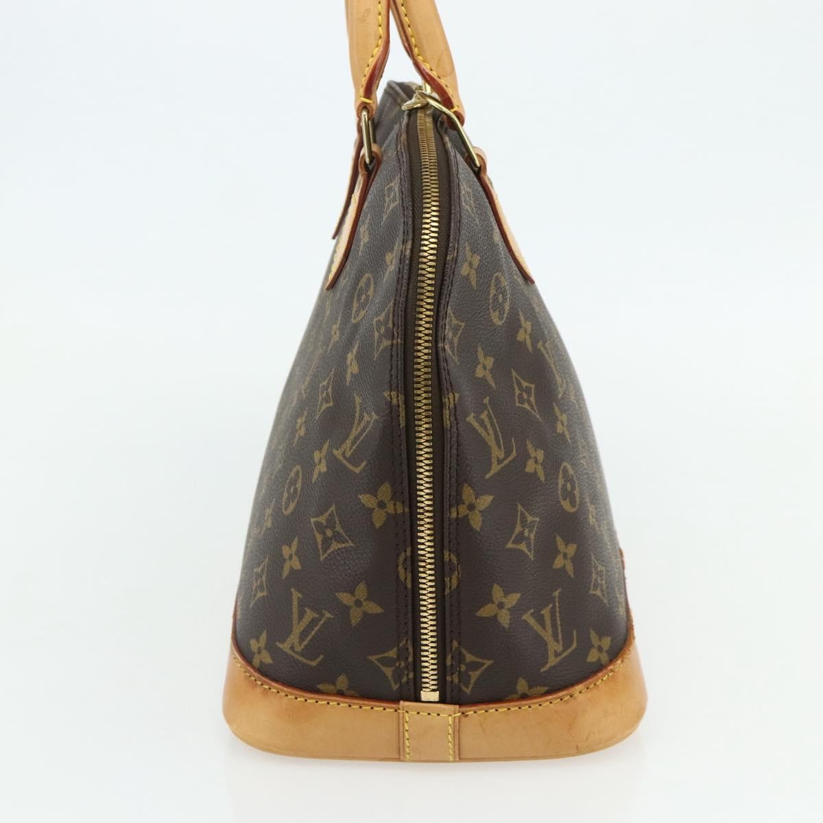 Louis Vuitton Alma Handbag Monogram Canvas Brown Canvas Handbag (Pre-Owned)