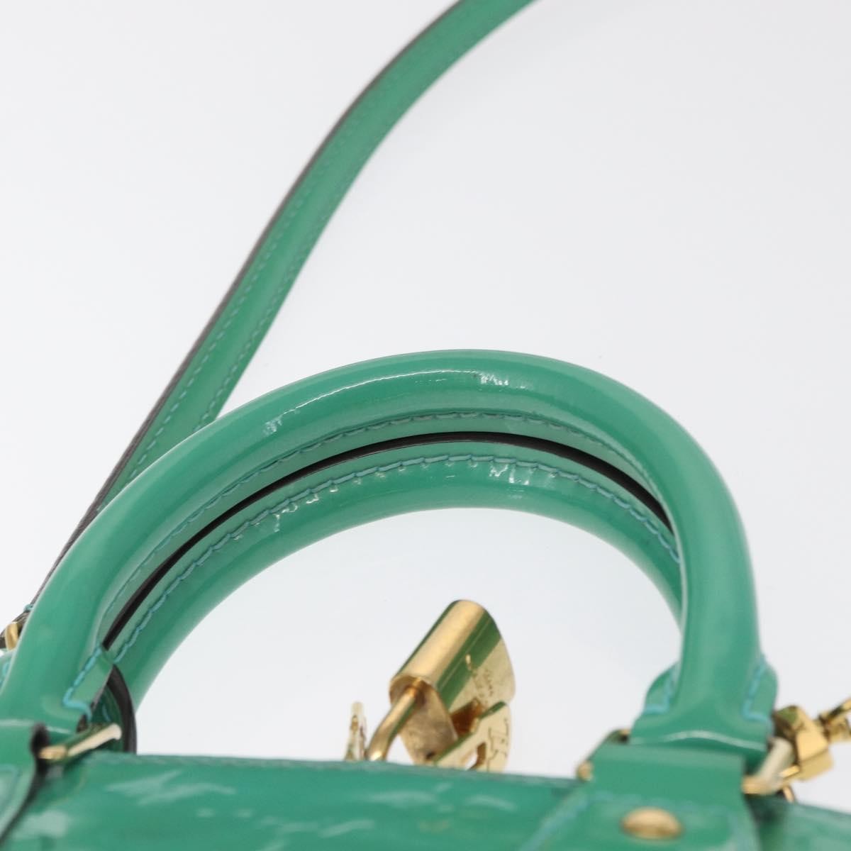 Louis Vuitton Alma Handbag Monogram Vernis Blue Patent_Leather Handbag (Pre-Owned)
