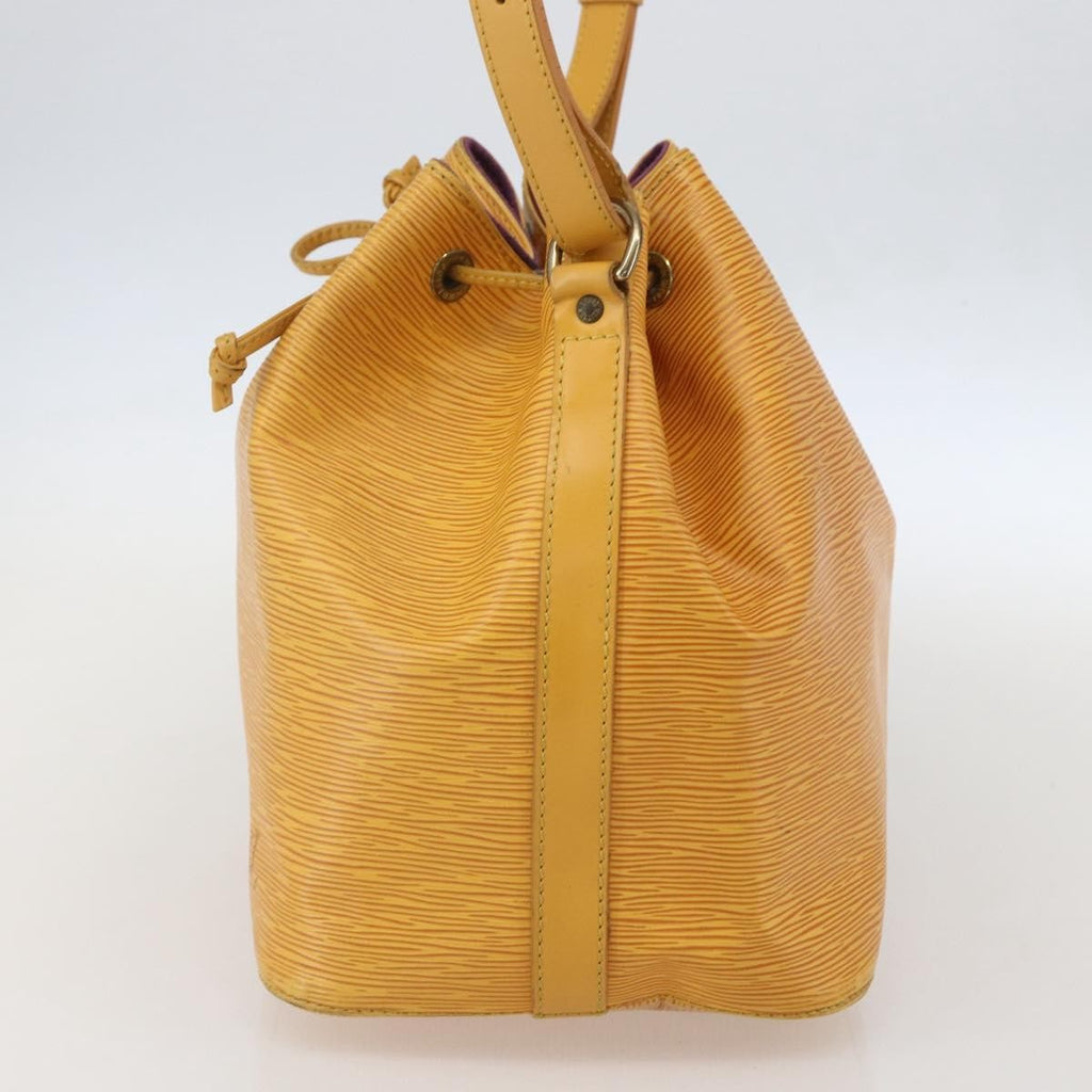 Louis Vuitton Petit Noe Handbag Epi Leather Yellow Leather Shoulder Bag Bag (Pre-Owned)