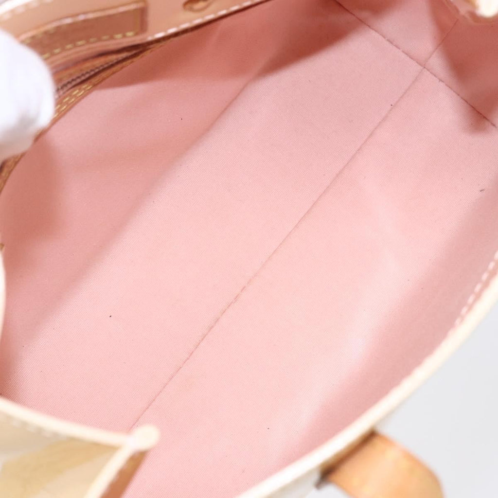 Louis Vuitton Reade Handbag Monogram Vernis Beige Patent_Leather Handbag (Pre-Owned)