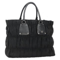 Prada Gaufre Tote Tessuto Black Nylon Bag (Pre-Owned)