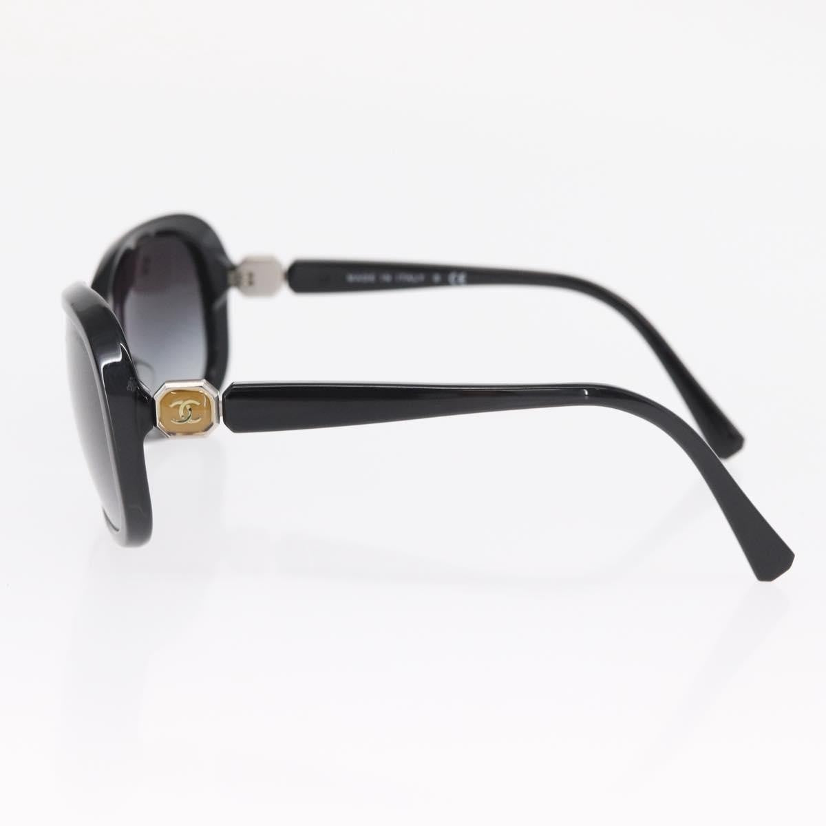 Chanel Logo Cc Sunglasses Plastic Black Plastic Sunglasse Accessory (Pre-Owned)