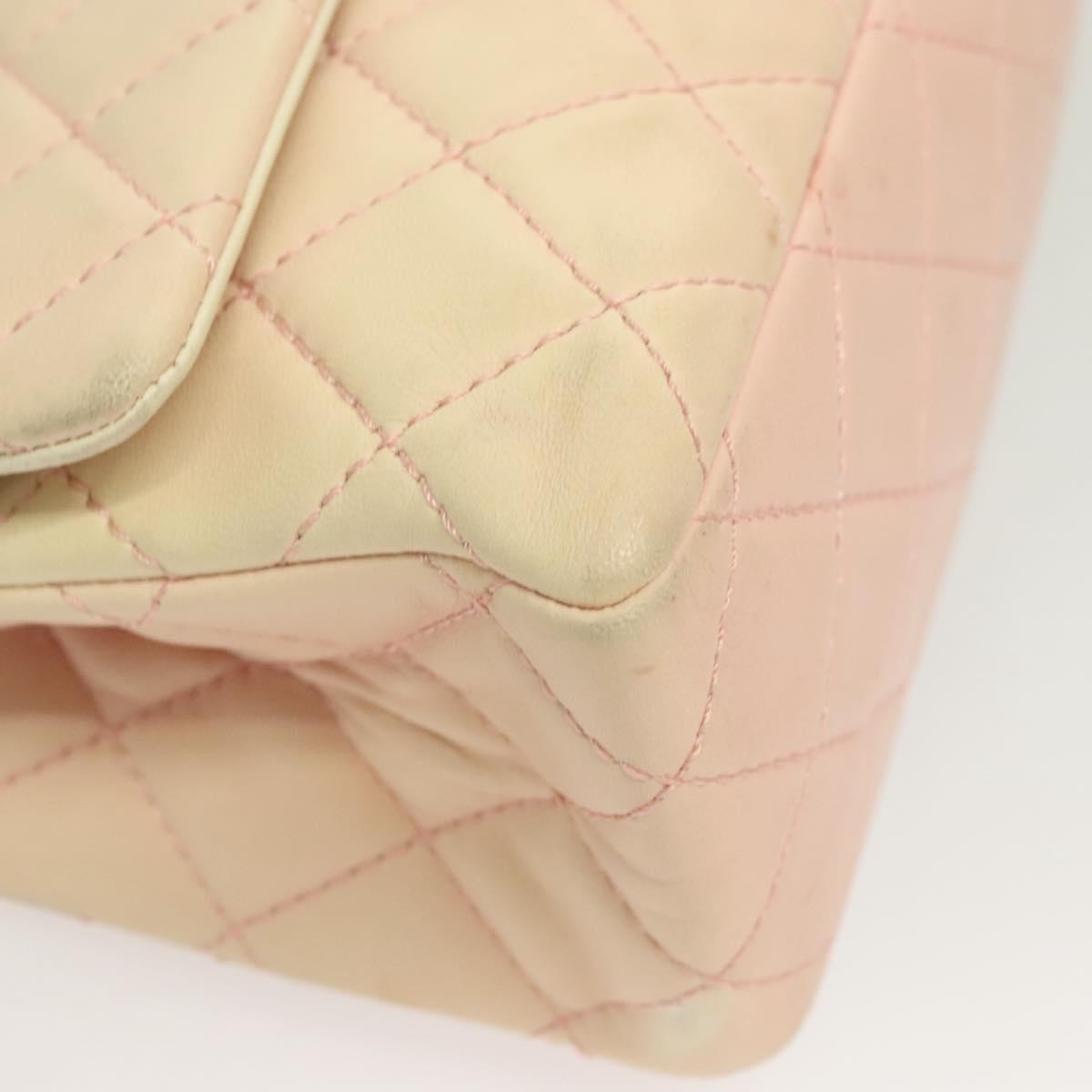 Chanel Reissue 2.55 Flap Bag Quilted Calfskin Pink Lamb_Skin Bag (Pre-Owned)