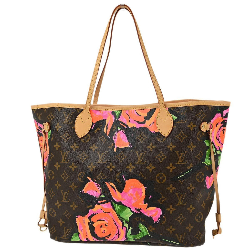 Louis Vuitton Neverfull Nm Tote Limited Edition Printed Canvas Brown Canvas Tote Bag Bag (Pre-Owned)