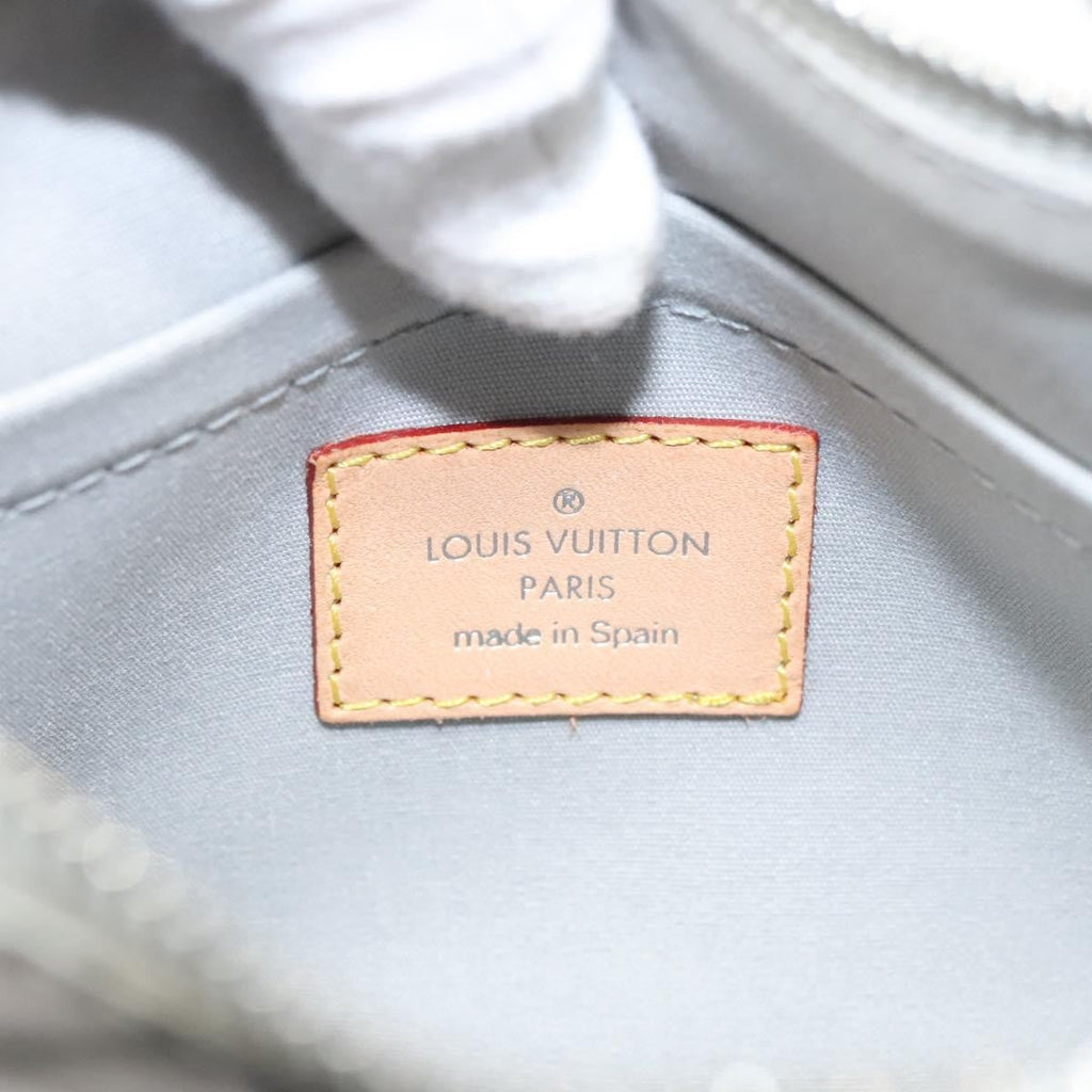 Louis Vuitton Pochette Plate Monogram Mirror Silver Patent_Leather Clutche & Pouche Bag (Pre-Owned)