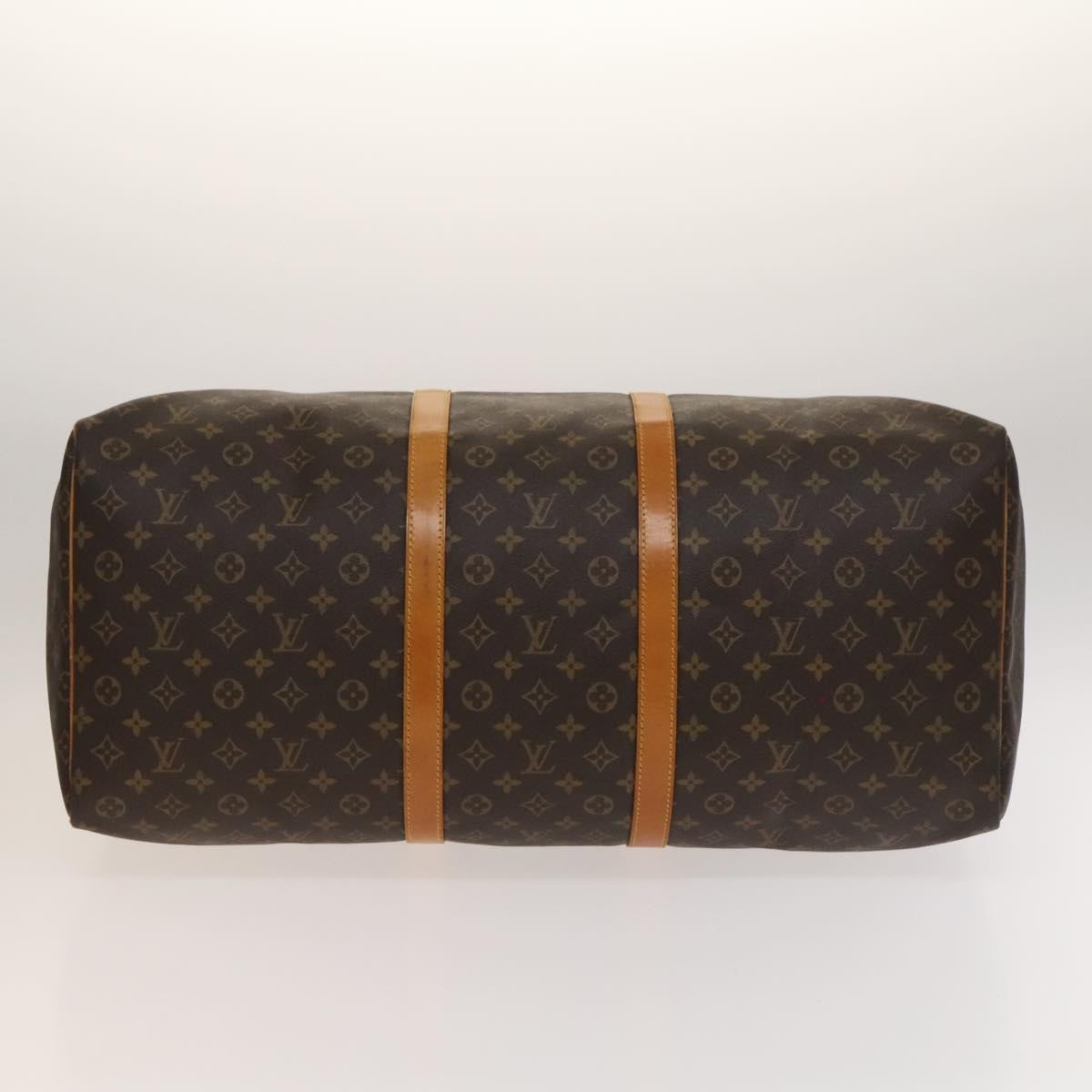 Louis Vuitton Keepall Bag Monogram Canvas Brown Canvas Travel Bag Bag (Pre-Owned)