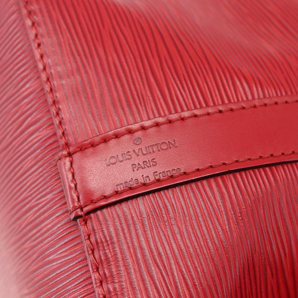 Louis Vuitton Petit Noe Handbag Epi Leather Red Leather Shoulder Bag Bag (Pre-Owned)
