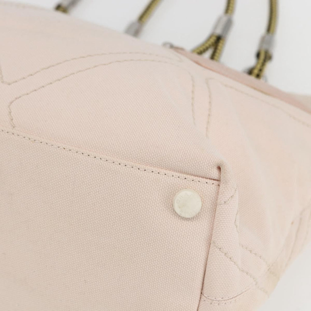 Chanel Vintage Cruise Line No.5 Tote Quilted Canvas Pink Canvas Tote Bag Bag (Pre-Owned)