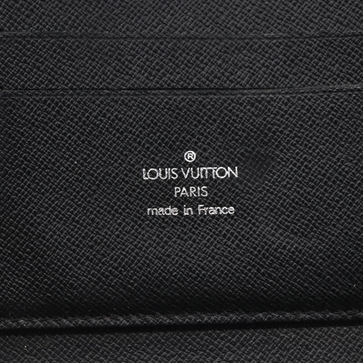 Louis Vuitton Organizer De Voyage Travel Wallet Leather Black Leather Wallets Accessory (Pre-Owned)