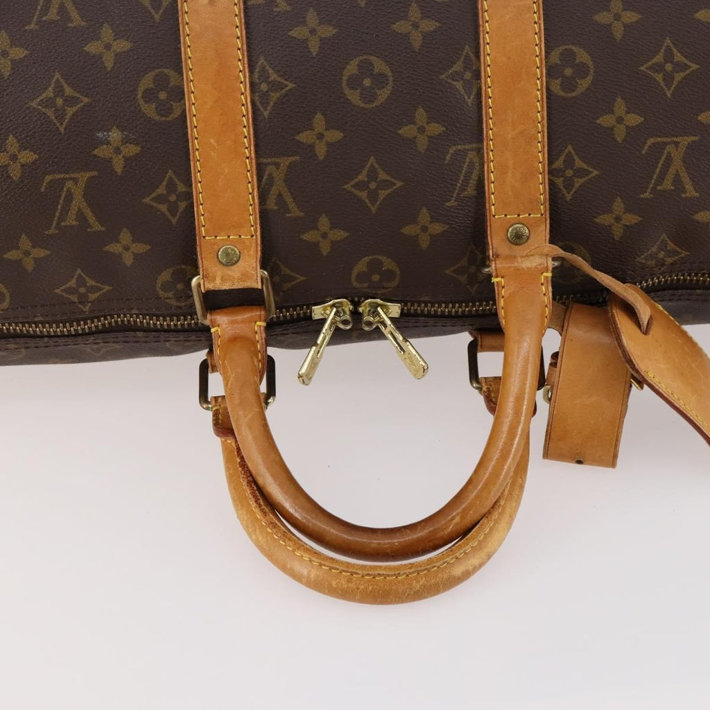 Louis Vuitton Keepall Bag Monogram Canvas Brown Canvas Travel Bag Bag (Pre-Owned)