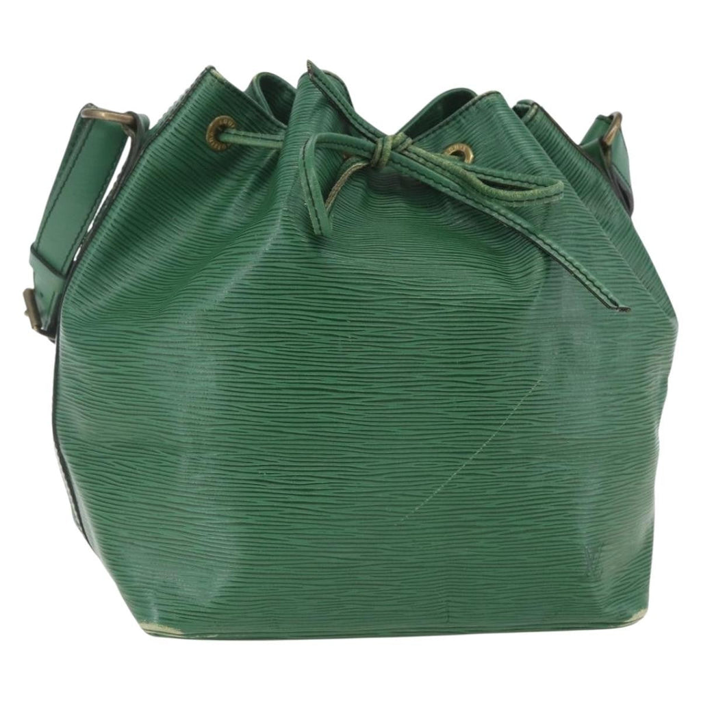 Louis Vuitton Petit Noe Handbag Epi Leather Green Leather Shoulder Bag Bag (Pre-Owned)