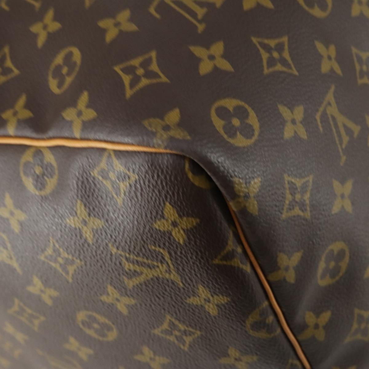 Louis Vuitton Keepall Bag Monogram Canvas Brown Canvas Travel Bag Bag (Pre-Owned)