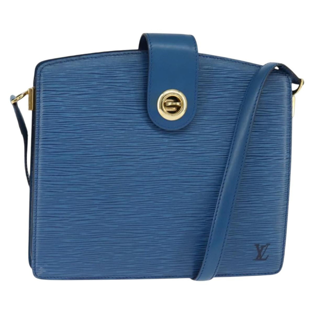 Louis Vuitton Capucines Shoulder Bag Epi Leather Blue Leather Shoulder Bag Bag (Pre-Owned)