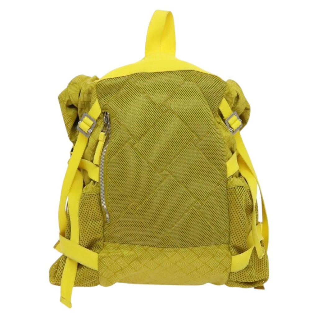 Bottega Veneta Vintage Backpack Nylon Yellow Nylon Backpack Bag (Pre-Owned)