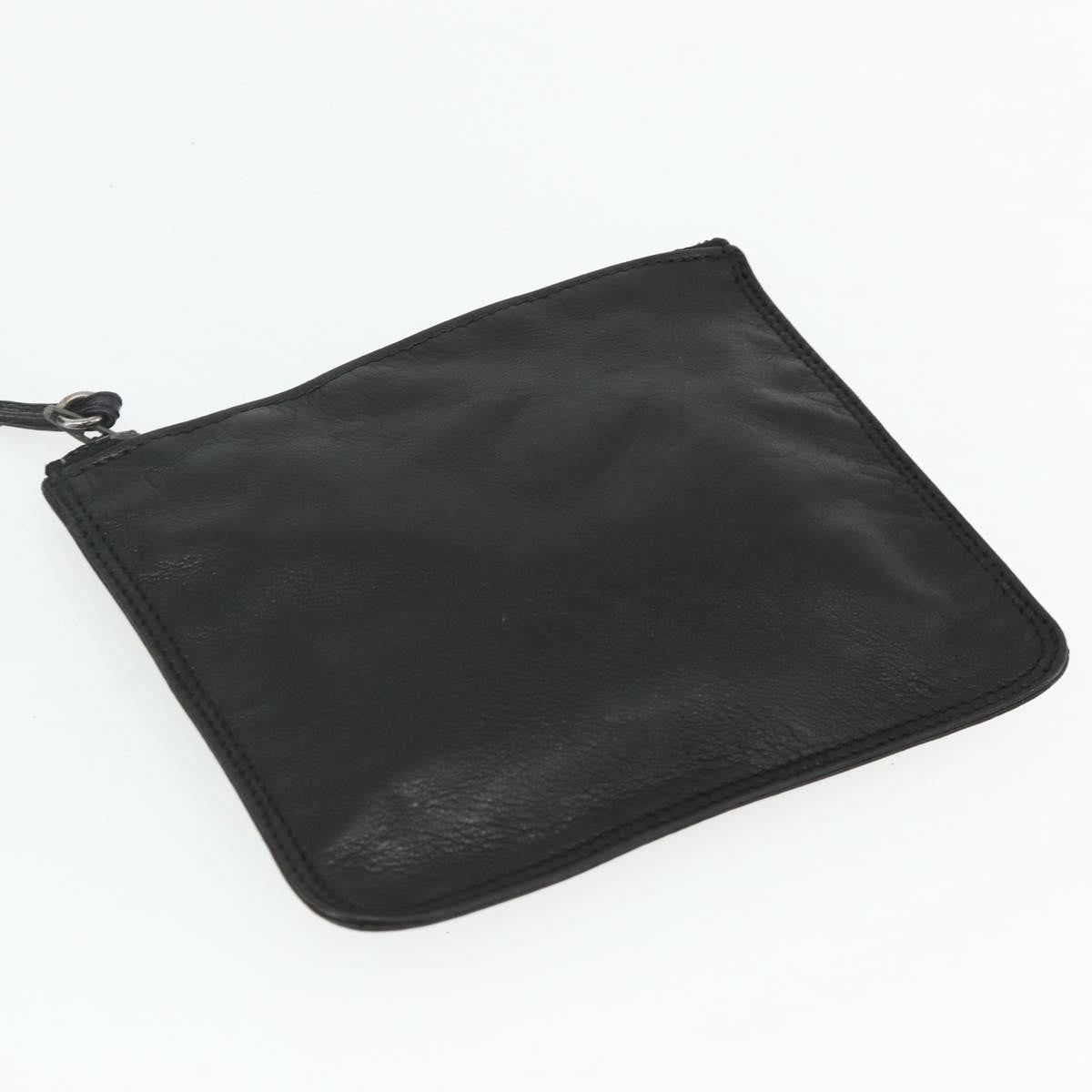Chanel Vintage Cc Shoulder Bag Lambskin Black Leather Shoulder Bag Bag (Pre-Owned)