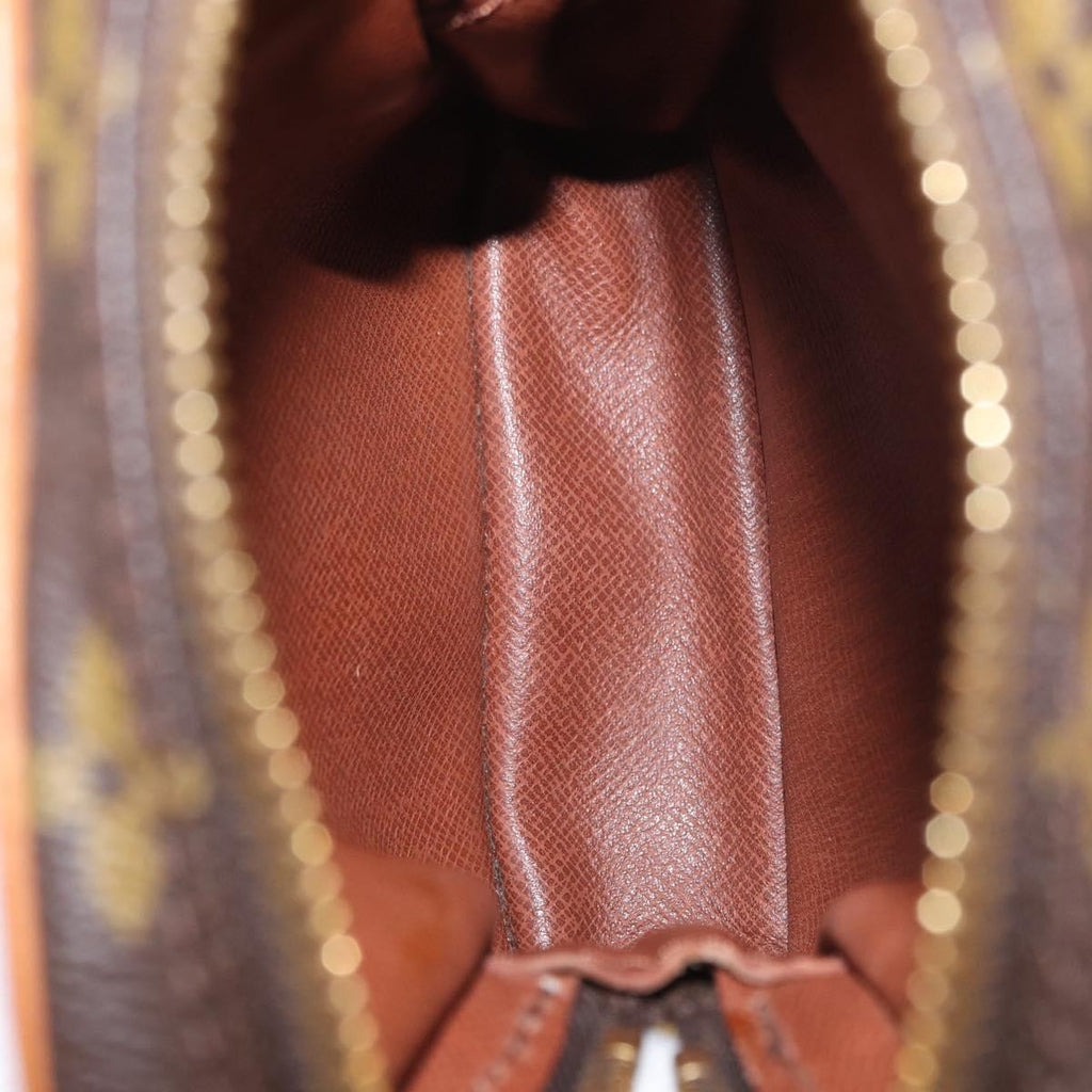 Louis Vuitton Danube Handbag Monogram Canvas Brown Canvas Shoulder Bag Bag (Pre-Owned)