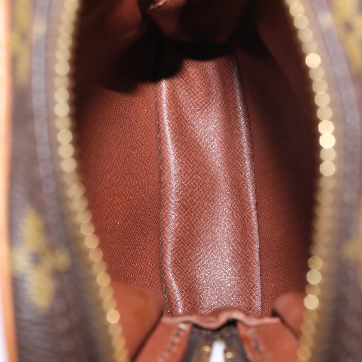 Louis Vuitton Danube Handbag Monogram Canvas Brown Canvas Shoulder Bag Bag (Pre-Owned)
