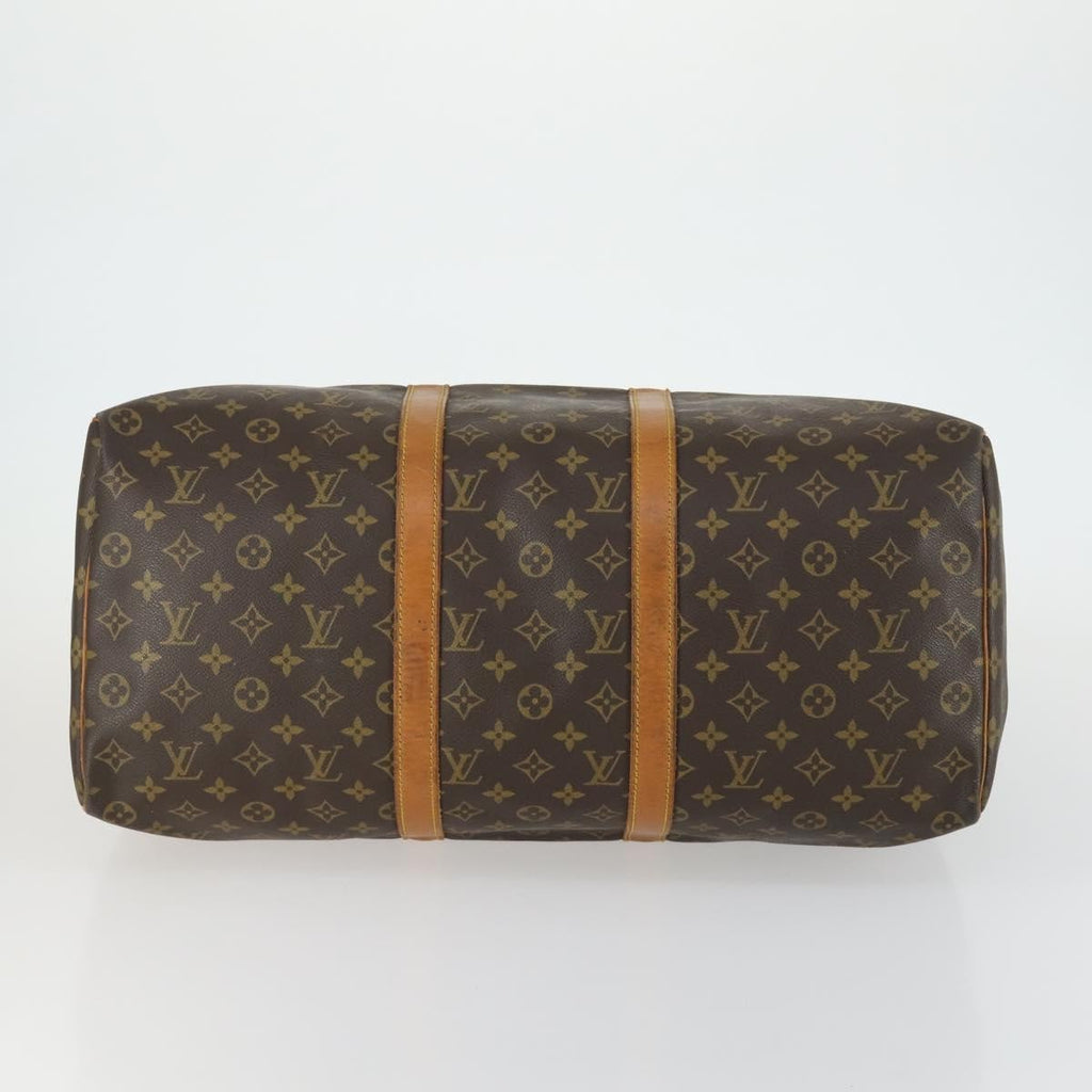 Louis Vuitton Keepall Bag Monogram Canvas Brown Canvas Travel Bag Bag (Pre-Owned)