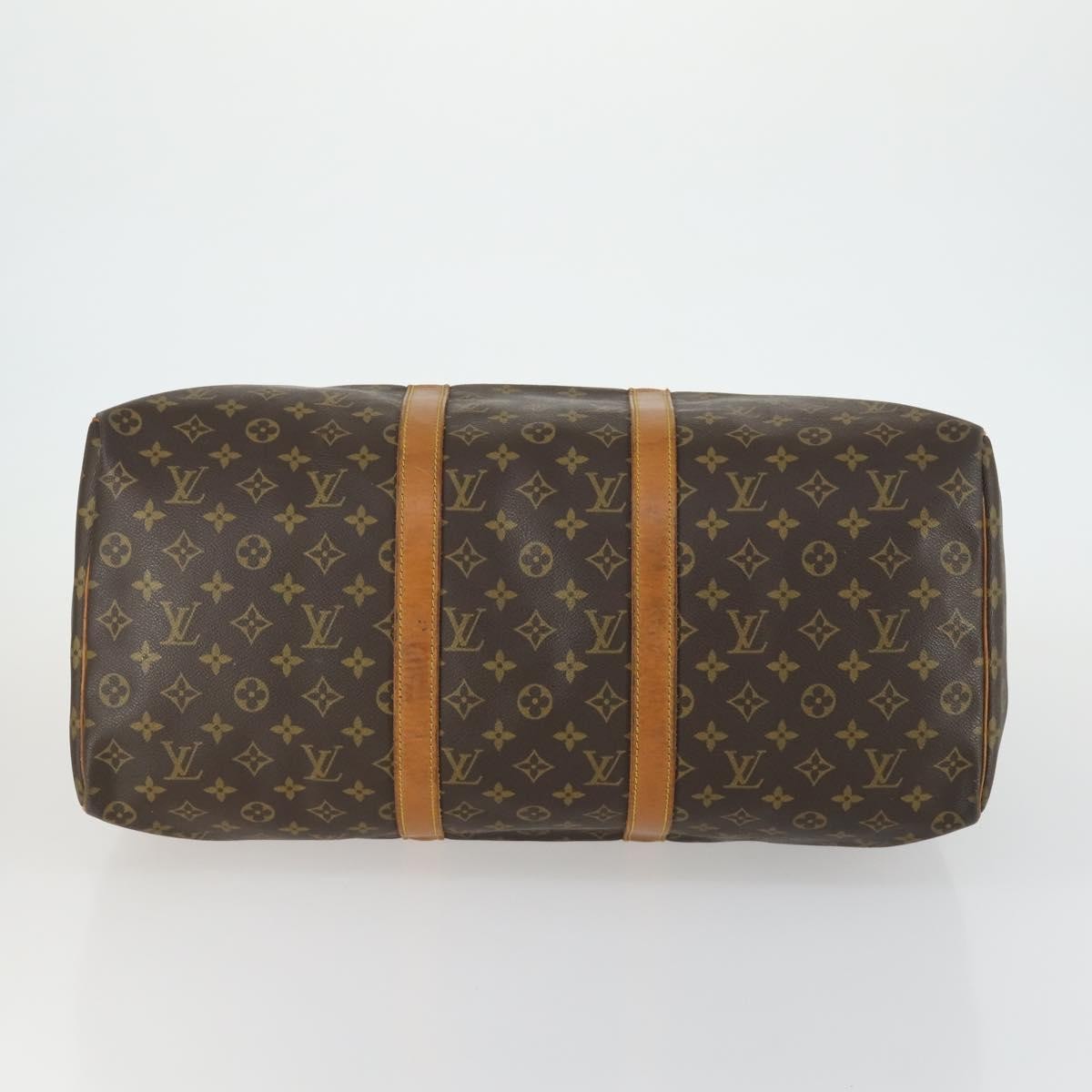 Louis Vuitton Keepall Bag Monogram Canvas Brown Canvas Travel Bag Bag (Pre-Owned)