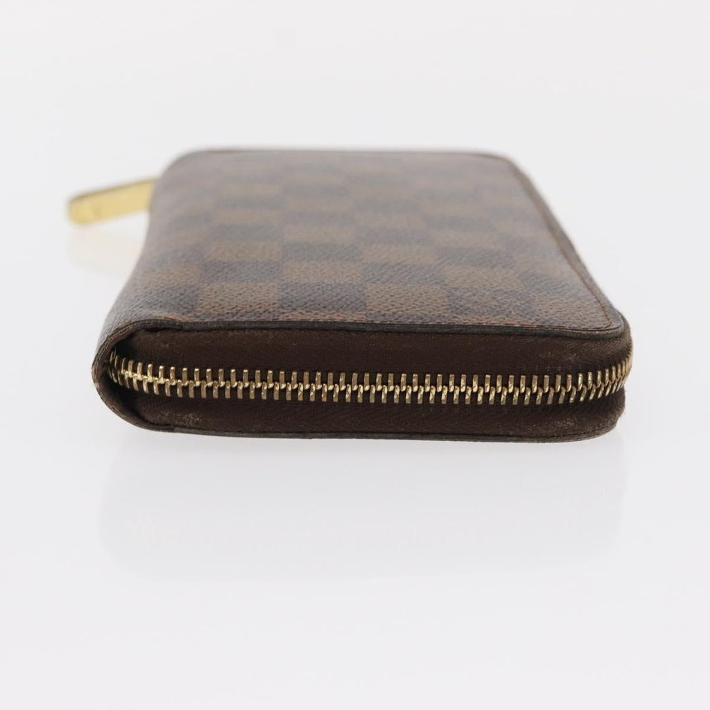 Louis Vuitton Zippy Wallet Nm Damier Brown Canvas Wallets Accessory (Pre-Owned)