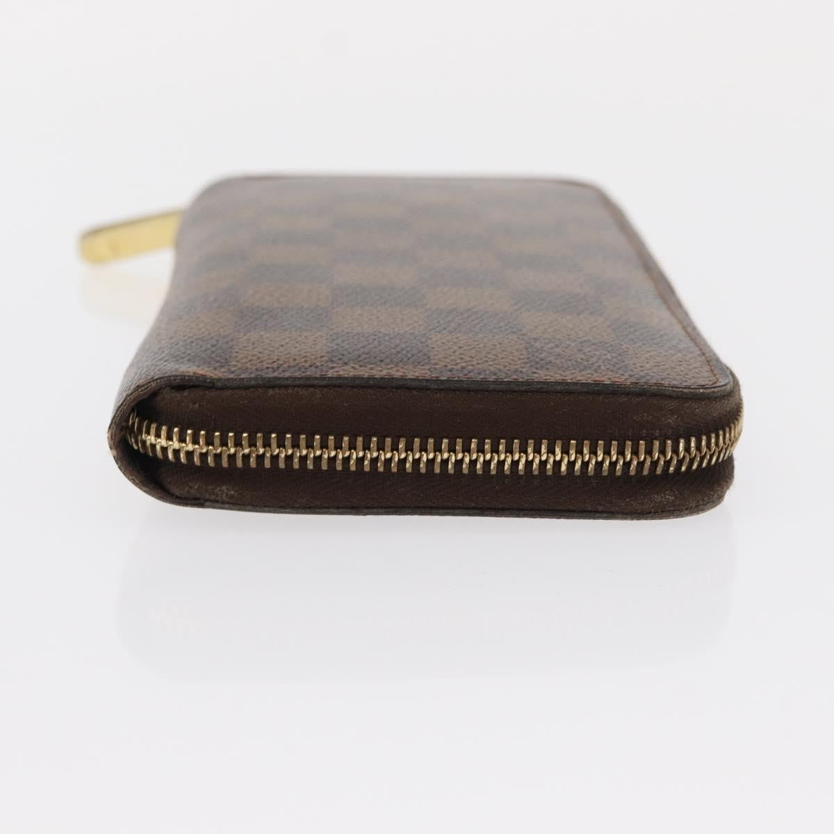 Louis Vuitton Zippy Wallet Nm Damier Brown Canvas Wallets Accessory (Pre-Owned)