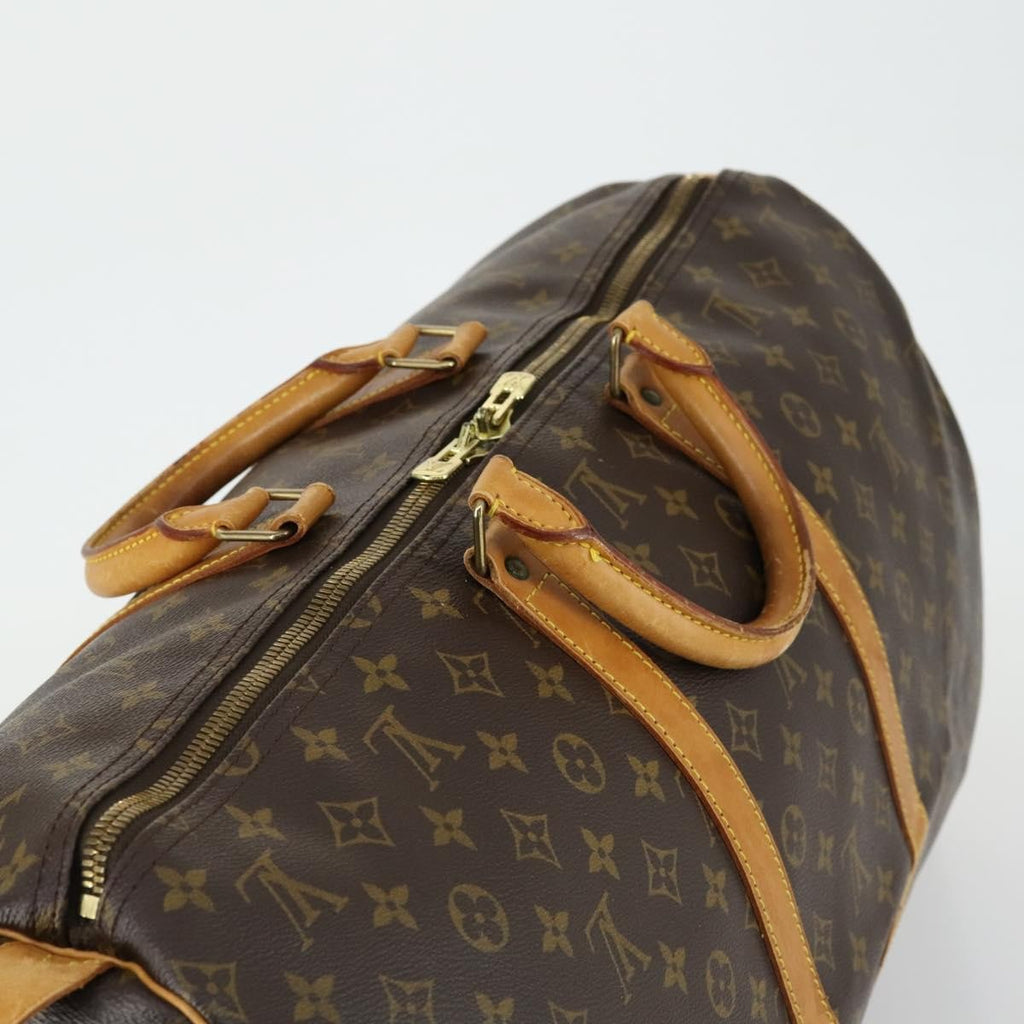 Louis Vuitton Keepall Bag Monogram Canvas Brown Canvas Travel Bag Bag (Pre-Owned)