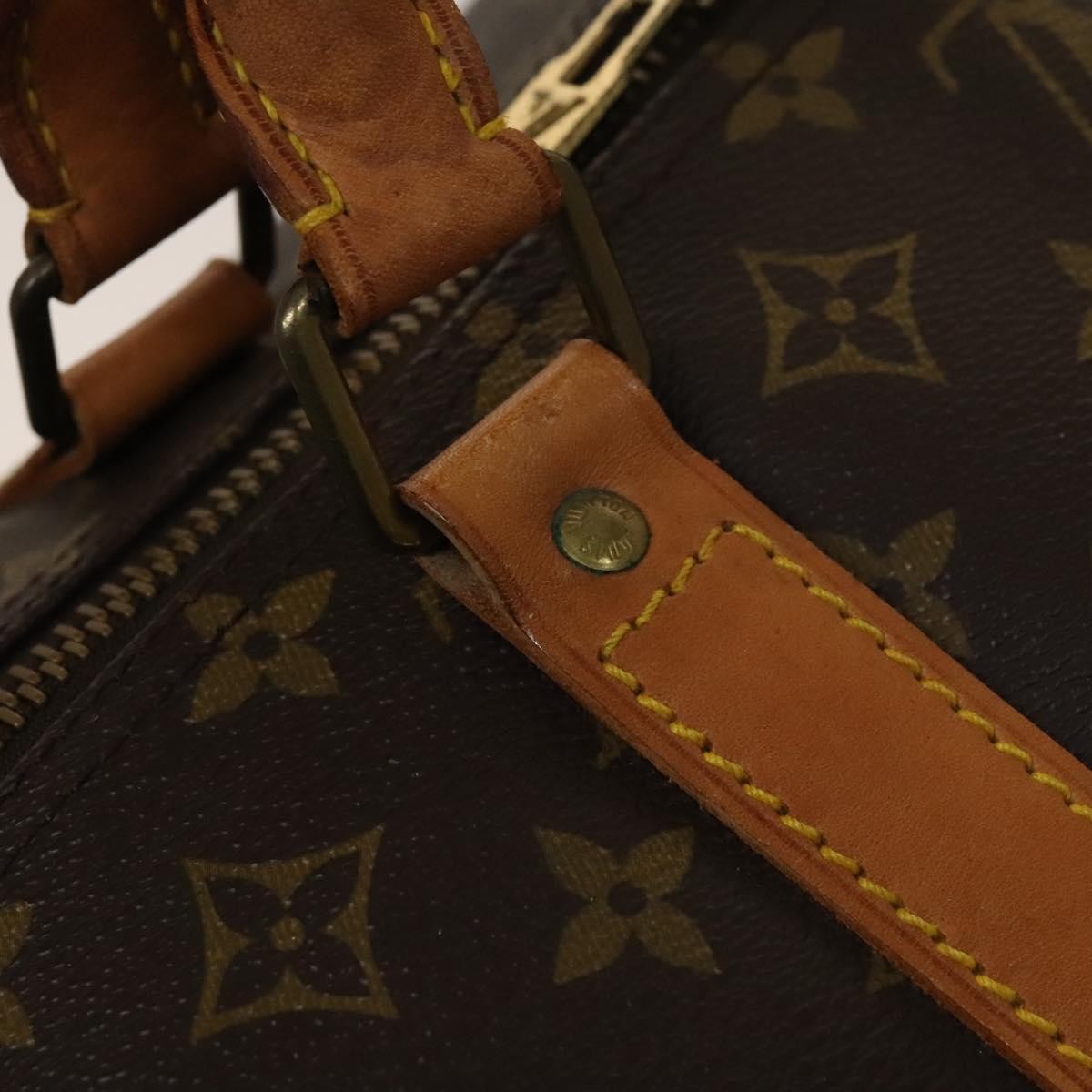 Louis Vuitton Keepall Bag Monogram Canvas Brown Canvas Travel Bag Bag (Pre-Owned)