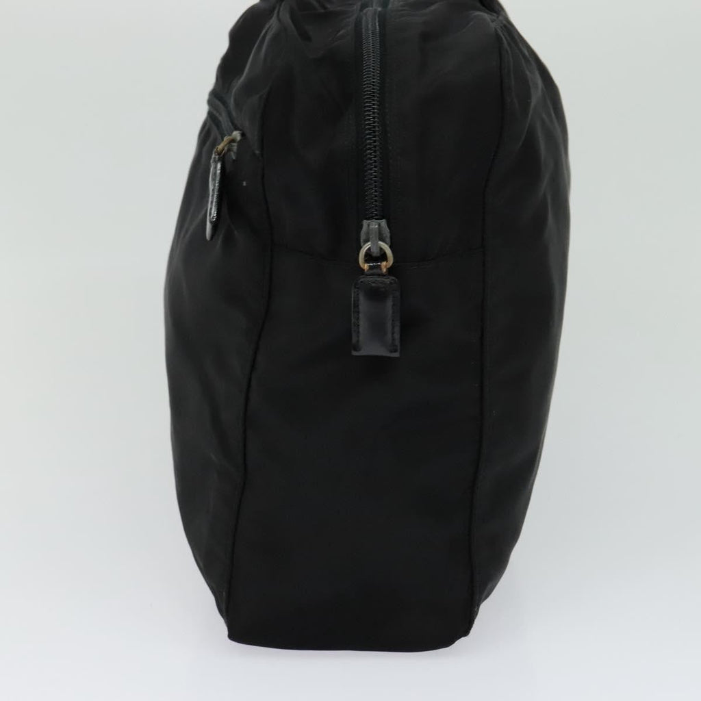 Prada Vintage Handbag Tessuto Black Nylon Handbag (Pre-Owned)