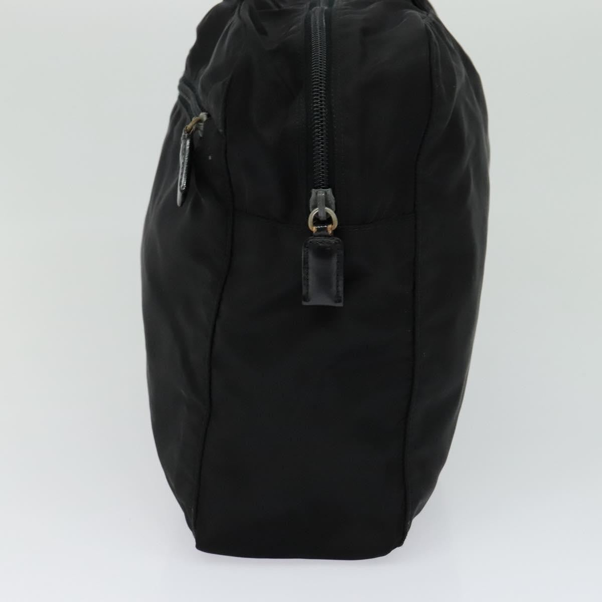 Prada Vintage Handbag Tessuto Black Nylon Handbag (Pre-Owned)
