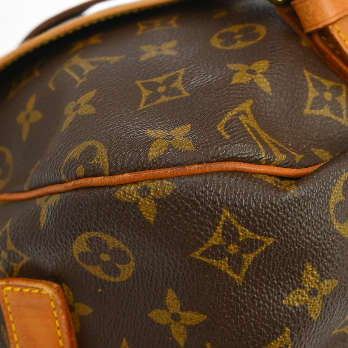Louis Vuitton Saumur Handbag Monogram Canvas Brown Canvas Shoulder Bag Bag (Pre-Owned)