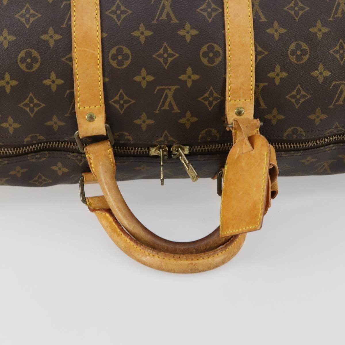 Louis Vuitton Keepall Bag Monogram Canvas Brown Canvas Travel Bag Bag (Pre-Owned)