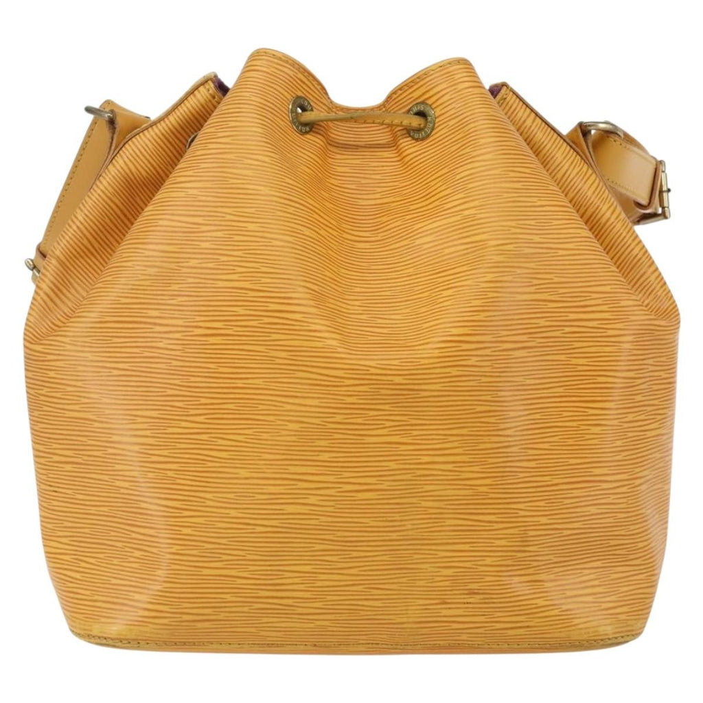 Louis Vuitton Petit Noe Handbag Epi Leather Yellow Leather Shoulder Bag Bag (Pre-Owned)